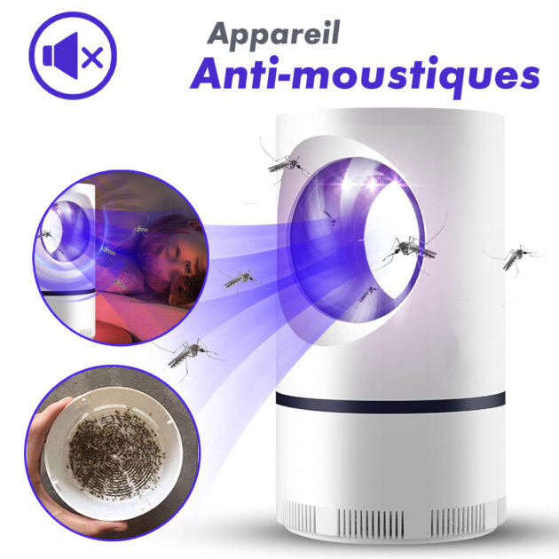 Appareil Piège AntiMoustiques Et Insectes Silencieux